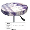 thumbnail image 4 of Round Bar Stool Seat Covers, Lavender Blooms Window Elastic Round Chair Cover Stool Seat Slipcover Bar Stool Cushions Round Pad for 12-14 inch, 4 of 7