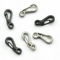 thumbnail image 3 of 10Pcs/Set Carabiner Mini D-Ring Buckle Stainless Steel Key Buckle Snap Spring Clip Hook Small And Light Outdoor Climbing Utility Black, 3 of 7