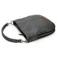 thumbnail image 5 of Wrangler Hobo Bags Large Crossbody Bags for Women Shoulder Purses with Striped Cotton Straps, Gray, 5 of 5