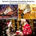 thumbnail image 7 of LED Snowflake Lights Projector, Christmas Night Light Projector, Moving Snowflake, Waterproof for Indoor Outdoor Decor, Christmas, Holiday, Party, Wedding, Garden, Patio, 7 of 7