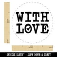 thumbnail image 2 of With Love Heart Fun Text Self-Inking Rubber Stamp Ink Stamper - Yellow Ink - Medium 1 Inch, 2 of 7