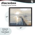 thumbnail image 4 of Stupell Industries Coastal Pier with Sailboat Seascape Black Floating Frame Canvas Art, 21 x 17, by Kim Curinga, 4 of 8