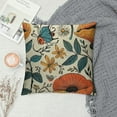 thumbnail image 2 of PRATYUS  Yellow Orange Blue Mushrooms Outdoors Pillow Covers 20x20,Retro Boho Floral Decorative Throw Pillows for Couch,70s Vintage Abstract Plant Decor Cushion Cover for Bed Car Safa White, 2 of 5