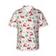 thumbnail image 1 of Balery Vintage Christmas Reindeer Camisas hawaianas de manga corta para hombre, camisas playeras de corte holgado, camisas de vacaciones con botones,Medium, 1 of 7
