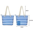 thumbnail image 3 of Beach Wine Purse Canvas Tote Handbag With Hidden Dispenser Insulated Compartment, 3 of 5