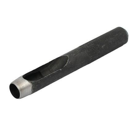 Hand Tooled Black Leather - Leather Gasket Strap Belt Hollow Hole Punch Hand Tool Black 9mm Dia