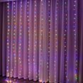 thumbnail image 3 of Guirnalda de luces navideñas con forma de cortina, decoración navideña para el hogar, adornos navideños, regalos de Navidad, Navidad 2023, Año Nuevo 2024, 3 of 5