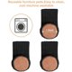 thumbnail image 2 of Juego de 24 protectores para patas de muebles (negro), 2 of 5