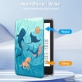 thumbnail image 3 of Funda Fintie Slim para Kindle 6 11.ª generación con función de encendido y apagado automáticos, color azul, 3 of 9