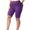 Purple, variant on biudgviw Athletic Shorts for Women Mid Rise Biker Yoga Shorts Plus Size Summer Workout Knee Length Leggings