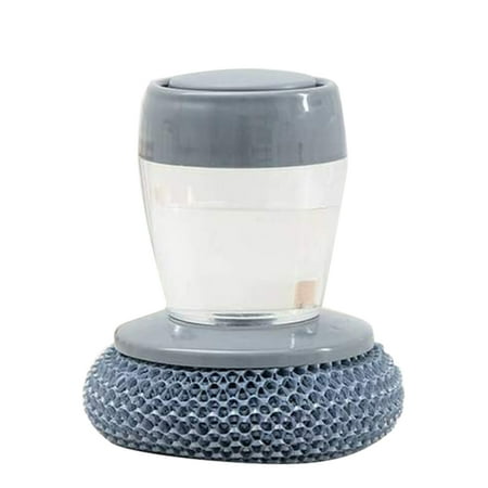 

Multifunctional Kitchen Pressing Cleaning Brush Convenient Liquid Discharge Strong Decontamination For Water Bottle Nursing Bottle Cups Cover Pet