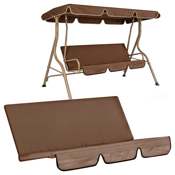 FENGGHAO Outdoor 3 Seat Swing Cushion Cover Weather Resistant Garden Swing Seat Protector Replacement Cover 150 x 50 x 10 cm