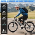 thumbnail image 6 of ZNH Class 2 Electric Bicycle for Adults, 1000W Peak Electric Mountain Bike, 26" Off-Road E-Bike, 52V 13Ah Removable Battery,Max Speed 20MPH， Shimano 21-Speed, UL 2849 Certified,Black, 6 of 10