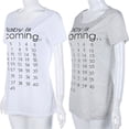 thumbnail image 2 of Baby Is Coming Mujeres Maternidad Ropa Corta Maternidad Camiseta Divertida Tallas Grandes Sesión De Fotos Tops Scienceny BA000683-01, 2 of 6