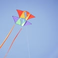 thumbnail image 2 of In the Breeze 3371 — Pacific Tri-Kite — Large Colorblock Cellular Single-Line Kite with Color-Coordinated Streamer Tails; Kite Line Included, 2 of 5
