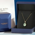 thumbnail image 5 of Gem Stone King 14K Yellow Gold Green Prasiolite Pendant Necklace | 2.40 Cttw | Gemstone Birthstone | Oval 10X8MM | Gold Necklace for Women | With 18 inch Gold Chain, 5 of 6
