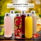 thumbnail image 4 of Botellas de agua de vidrio Brieftons, transparentes, 18 oz, 500 ml, paquete de 6 con tapas, 4 of 9