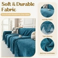thumbnail image 2 of Jessy Home Sofa Cover Slipcover Couch Cover Protector Durable Multi-Function Furniture Cover for Pets Dogs Cats Home Decor Sofa Covers for Living Room 71"x 134"Deep Blue, 2 of 7