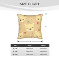 thumbnail image 2 of Housses de Coussin Décoratives en Velours Lot de 2, Housse de Coussin Carrée Douce avec Fermeture Éclair Invisible Impression Visage de Chat Mignon, 16"x16 Pouces, 2 of 6