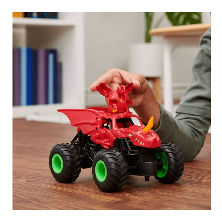 Monster Jam, Bakugan Dragonoid RC Truck, 1:24 Scale, Red, Remote