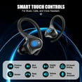 thumbnail image 4 of Auriculares inalámbricos Bluetooth compatibles con teléfonos. Ganchos seguros para orejas pequeñas. 40 horas de reproducción. Resistentes al agua para entrenamientos deportivos, 4 of 7