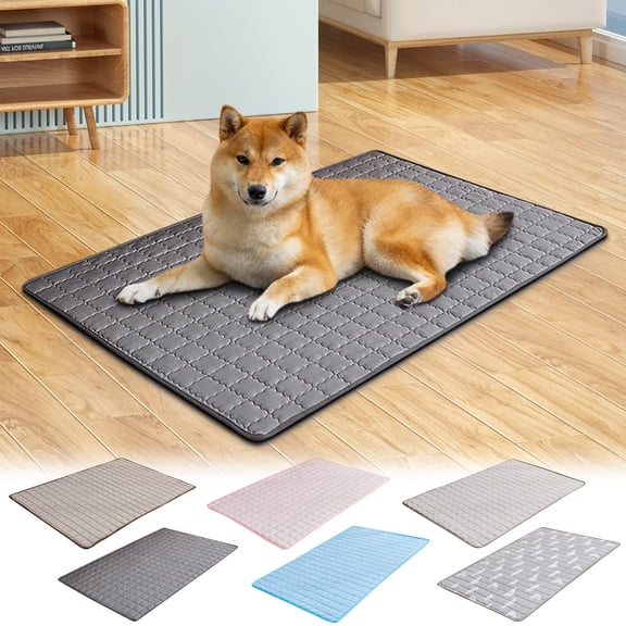 Dog Cooling Mat, Ice Silk Gel Pet Cooling Pad for Summer Heat Relief, Self Cooling Dog Bed Mat Breathable Waterproof Cat Sleeping Pad Portable Comfort Cushion for Crate Car Home Outdoor Use