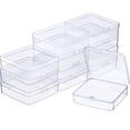 thumbnail image 1 of Contenedores de almacenamiento SATINIOR de plástico transparente, paquete de 12 unidades, 9,4 x 9,4 x 3 cm, 1 of 7