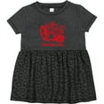 thumbnail image 3 of Inktastic This is How I Roll Tractor Red Girls Baby Dress, 3 of 5