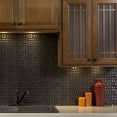 thumbnail image 7 of FASÄDE Terrain Decorative Vinyl 18in x 24in Backsplash Panel in Brushed Nickel (5 Pack), 7 of 7