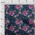 thumbnail image 2 of oneOone Cotton Flex Blue Fabric Florals Quilting Supplies Print Sewing Fabric By The Yard 40 Inch Wide, 2 of 4
