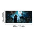 thumbnail image 2 of Halloween Garage Door Decoration Banner Halloween Garage Wall Decoration Suitable For Outdoor Home Courtyard Decoration Parties Halloween Banner for Fireplace Outdoor Banner Post Set Table Runners for, 2 of 3