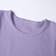 thumbnail image 5 of CMSHTD Shirts for Girls Short Sleeve Summer, Toddler Girls Children T-Shirts Cotton Tees Tops Cute Soft, Purple 9-10 Years, 5 of 7