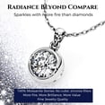 thumbnail image 3 of Collar SIGALIT con bisel de plata de ley de 1 quilate con moissanita, 3 of 8