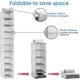 thumbnail image 3 of Hanging Hat Organizer 10 Shelves, Closet Hanging Organizer for Hat Storage, Foldable Hat Rack 59" H x 12" D x 9" W, 3 of 4