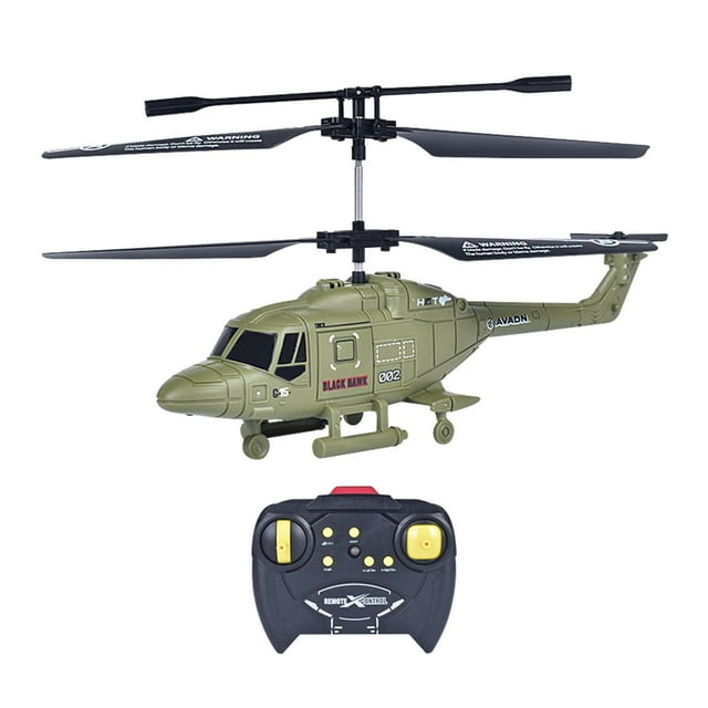 Helicóptero de control remoto LED luces de vuelo nocturno juguetes de vuelo al aire libre verde