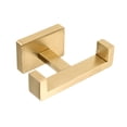 thumbnail image 2 of Gancho doble para toallas, gancho para batas y abrigos, resistente para colgar toallas, soporte para toallas de baño de acero inoxidable inoxidable Oro, 2 of 8