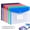Transverse-6pcs, variant on 11-Hole Expanding File Pockets – Assorted Colors, Transparent Waterproof Expandable Organizer with Snap Closure and Labels, Versatile Document Storage for Home & Office