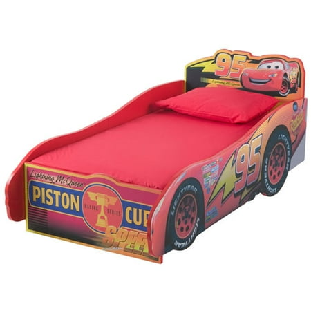 cars bed with toy box