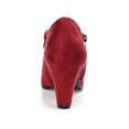 thumbnail image 4 of Journee Womens Sanzi Comfort Insole Inside Zip Block Heel Booties, Widths Available, 4 of 10