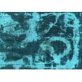 thumbnail image 1 of Ahgly Company Indoor Rectangle Abstract Turquoise Blue Modern Area Rugs, 5' x 8', 1 of 4