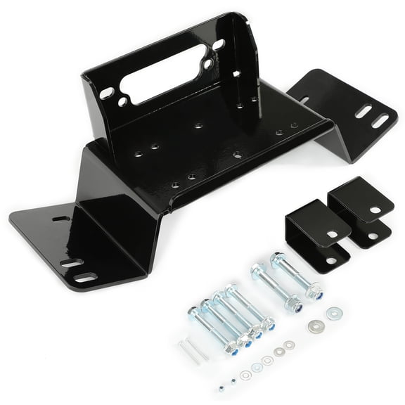 For 2014-2024 Honda Pioneer 700 700-4 UTV Steel Winch Mount Plate Powder Coated