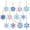 A005- Style E, variant on Halloween Diamond Art and Christmas Diamond Art Keychain Making Kit for Adults Kids, 3X3 Inch Pendant