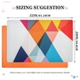 thumbnail image 6 of Yayeee Doormat for Indoor Entrance 32" x 20" Non Slippery Floor Rug, Colorful Triangles, 6 of 8