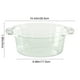 thumbnail image 2 of Lavabo de plástico transparente de gran capacidad y grueso para baños de dormitorios, duradero, ideal para estudiantes y para lavar los pies de bebés. Aestivo | Verde | AESTIVO, 2 of 7