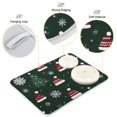 thumbnail image 3 of Yayeee Dish Drying Mat for Kitchen Counter 18"x24" Microfiber Absorbent Pad, Green Christmas Hats, 3 of 7