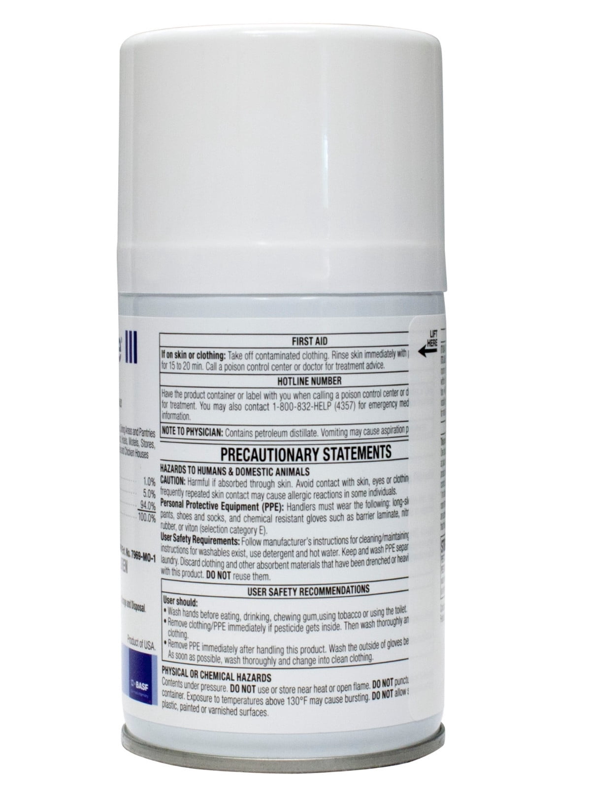 Metered Fly Spray Metered Spray PT Clear Zone III (12 Cans)