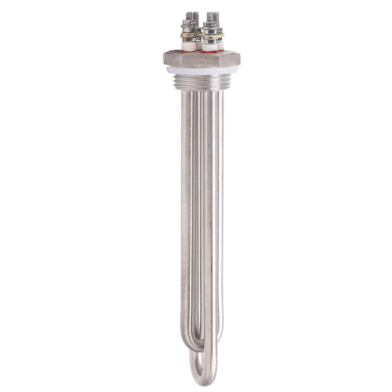 YAHHU Immersion Water Heater Stainless Steel 1"NPT Thread Portable Quick Heating Electric Tube 24V 600W / 10 inches / 25.4 cm Replacement Element