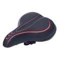 thumbnail image 1 of EeaseCA Coussin d'Absorption Épaissi pour Selle 1 Pce Siège Confortable (Noir Rouge), 1 of 7