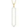 thumbnail image 3 of Rosec Jewels 1/2 CT Elegant Diamond Hexagon Drop Pendant, 10K Yellow Gold, 3 of 8