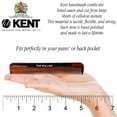 thumbnail image 3 of Kent Slim Jim Handmade All Fine Tooth Pocket Comb for Men, Hair Comb Straightener for Everyday Grooming Styling Hair, Mustache and Beard, Use Dry or with Balms, Saw Cut Hand Polished, Made in England, 3 of 5